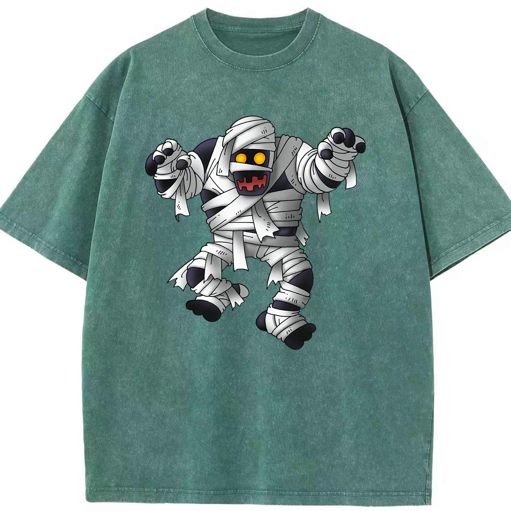 （画像用） ドラゴンクエスト Doragon Kuesuto Dragon Quest 綿100% ヴィンテージ風 半袖Tシャツ（フロントプリント）